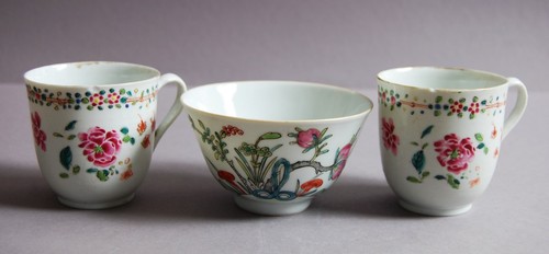 Chinese famille rose - 3x,