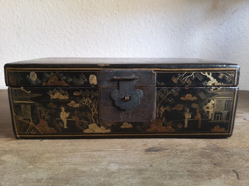 Antike chinesische holzbox mit - antike,