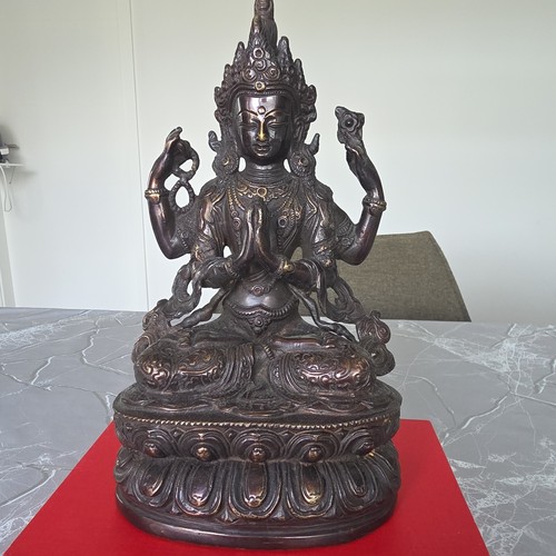 China bronzen gött - bronzen, rest