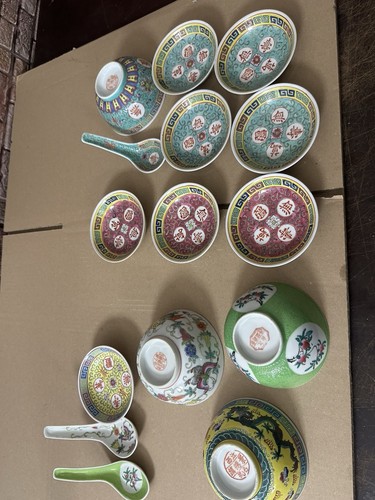 Chinesisches teller konvolut - chinesisches, teller-konvolut