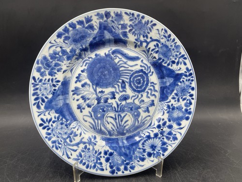 Blau weißer porzellan teller - blau-weißer,